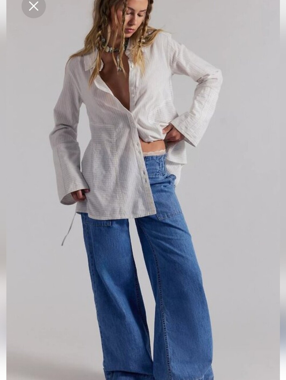We The Free Breezy Denim Pull-On Pants